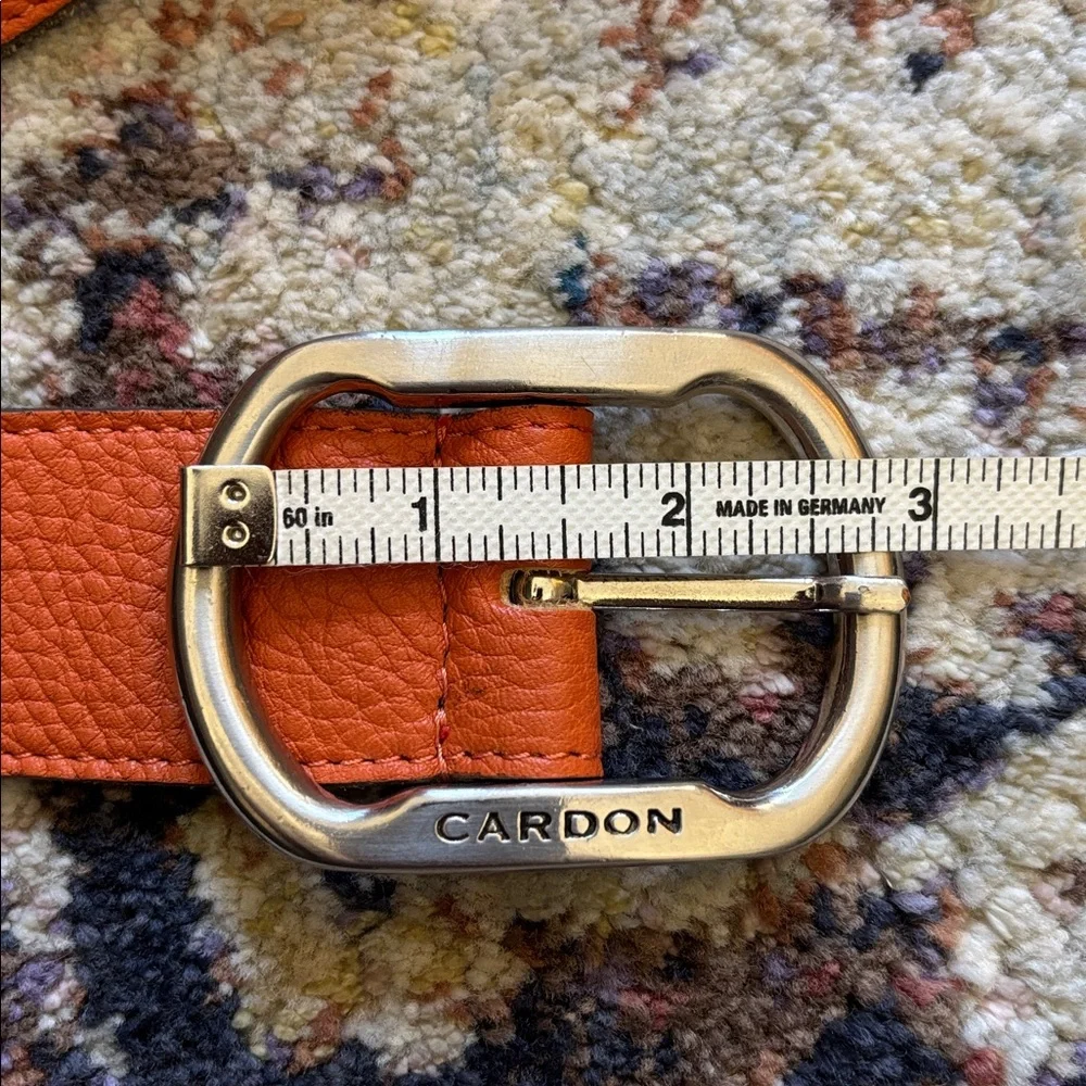 CARDON ARGENTINA Leather Belt, Silver Buckle